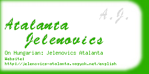 atalanta jelenovics business card